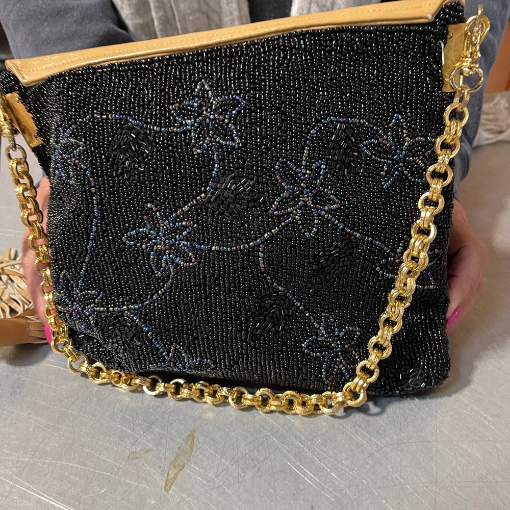 Christiana Pocketbook Black and Beige